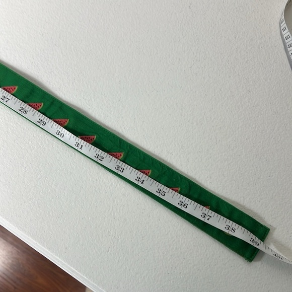 J. Crew S/M Novelty Print Belt Bundle of 2 - Watermelon & Polka Dot - Picture 5 of 11